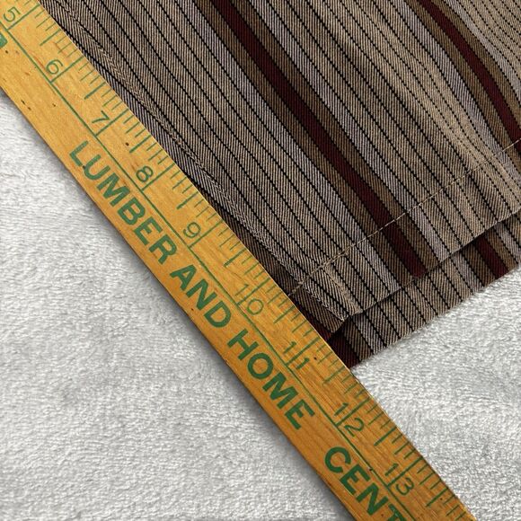 Katin Surf Co  Men's Bermuda Shorts Size 33 Brown /Maroon Striped Button Fly - Picture 12 of 13